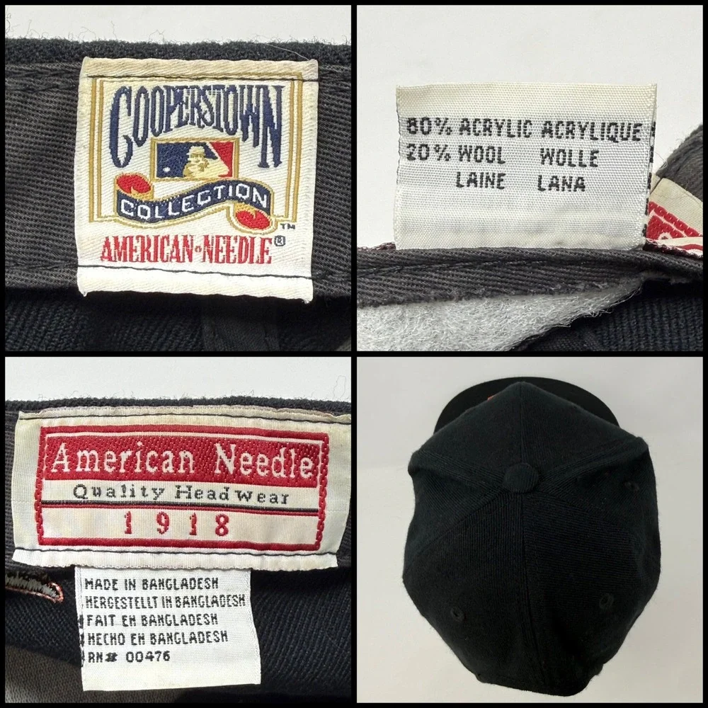 American Needle Baltimore Orioles Cooperstown Collection Snapback Hat Black Mens